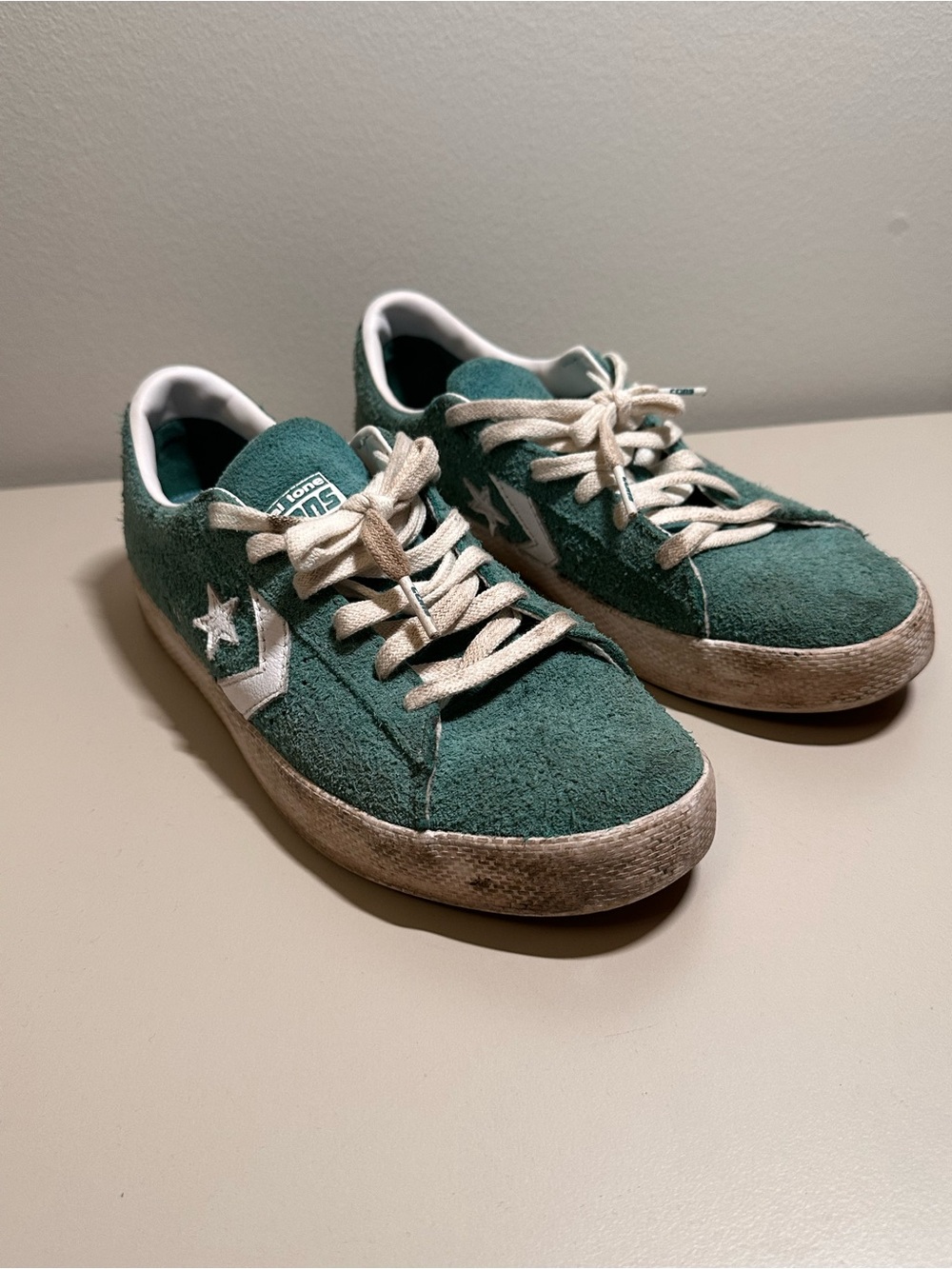 Converse Women’s Green Suede ‘Dial Tone’ Sneakers